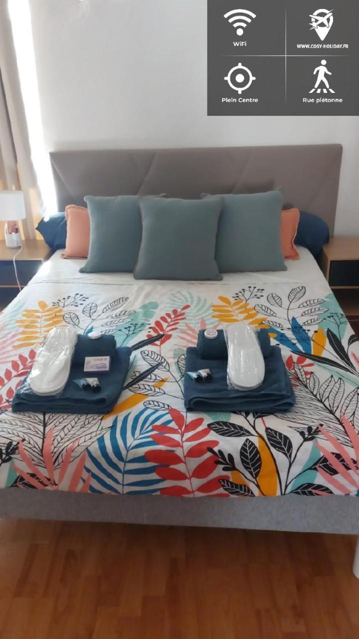**** Very Central Ajaccio 36 Rue Fesch, Cosy Flat In City Center Pedestrian Street, Up To 4 People **** المظهر الخارجي الصورة